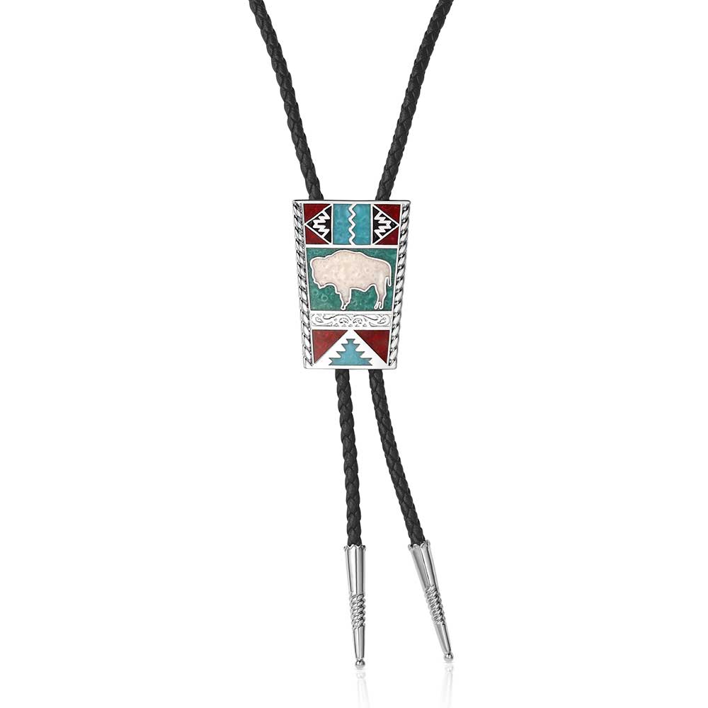 White Buffalo Bolo Tie